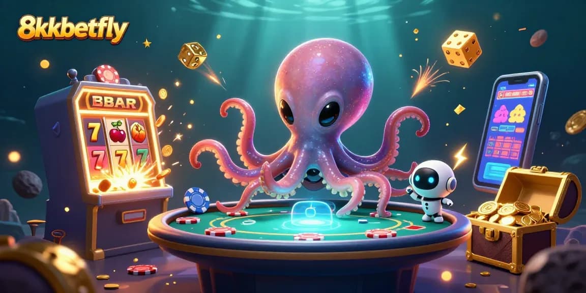 Experience thrilling gameplay with 8xbetfly in an alien world, showcasing vibrant casino elements.