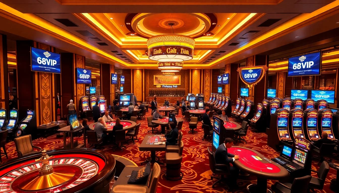Experience the thrill at Link Vào Nhà Cái 68VIP with vibrant casino gaming action.