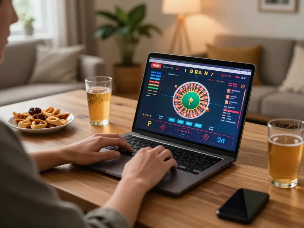 Engaging in live dealer games with Nhà cái KONG88 on a laptop.