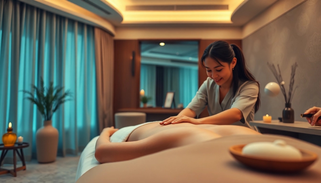 수원출장마사지 offering a tranquil massage experience in a cozy setting
