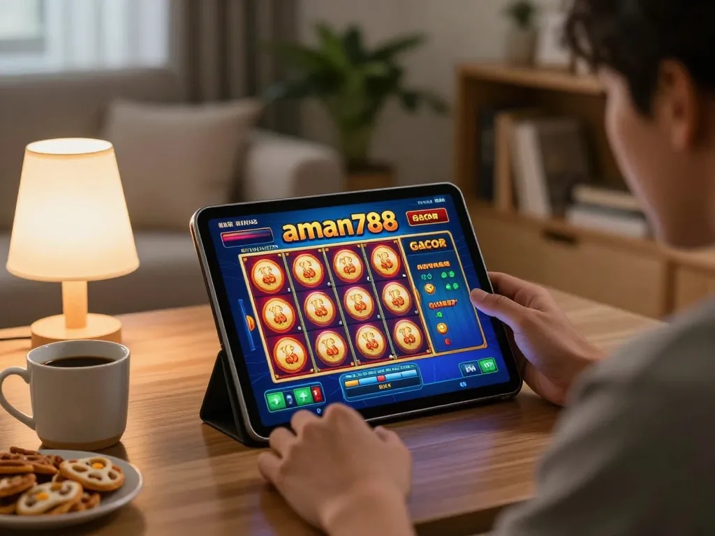 Terlibat dalam permainan slot gacor aman788 online di rumah dengan grafik yang menawan dan suasana yang nyaman