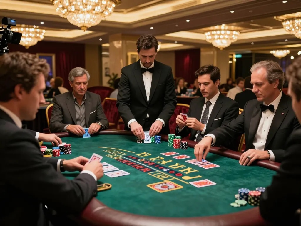 Experience the thrill of live blackjack gameplay at MM88, showcasing strategic bets and luxurious ambiance