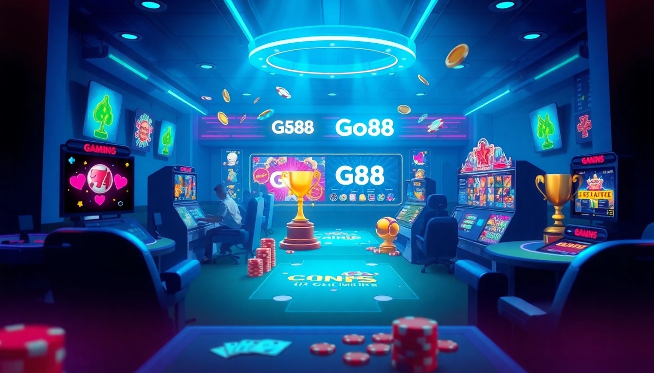The vibrant gaming interface at https://go88.limited showcases diverse games, promoting an exciting online gaming experience.
