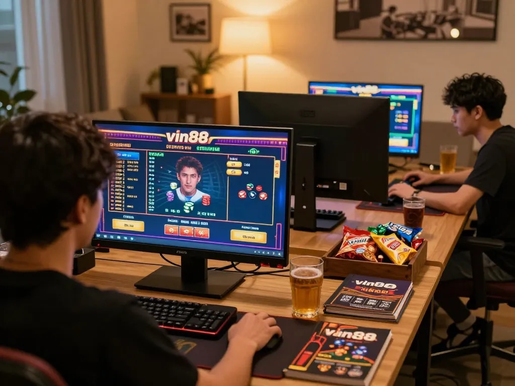 Engaging gaming strategy session on vin88 com showcasing advanced online betting.