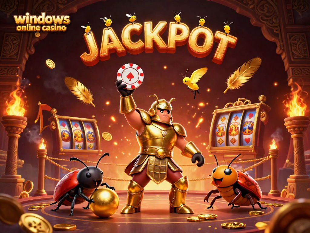 Experience the excitement of a windows online casino with vibrant characters and jackpot elements in 3D.