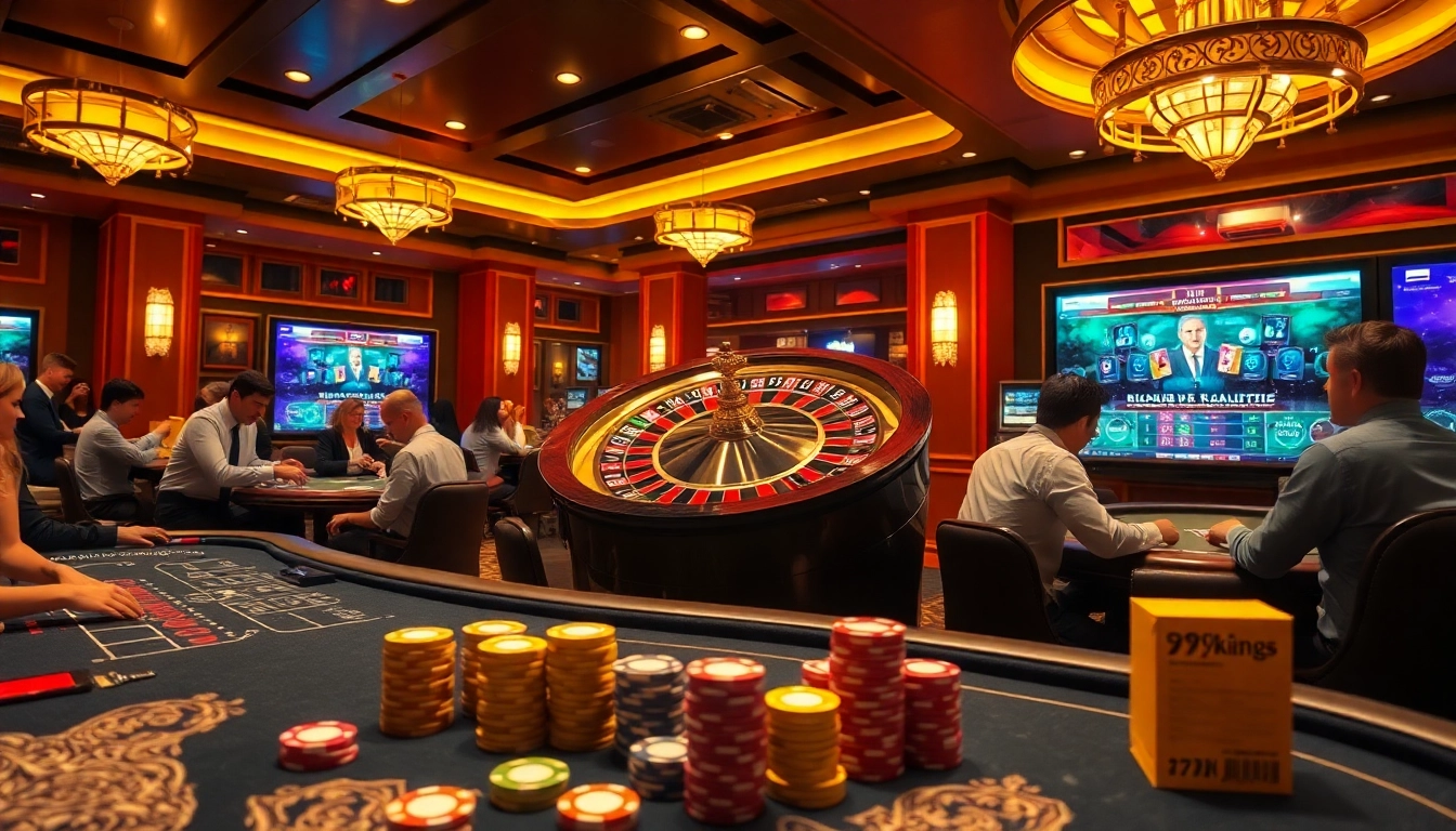 Experience thrilling gameplay with 79king's vibrant casino tables and roulette action.