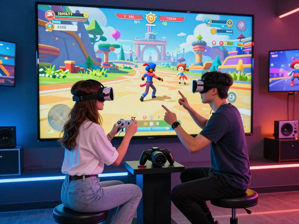 Engaging scene of characters in the best html porn games, showcasing interactive gameplay within a vibrant fantasy landscape.