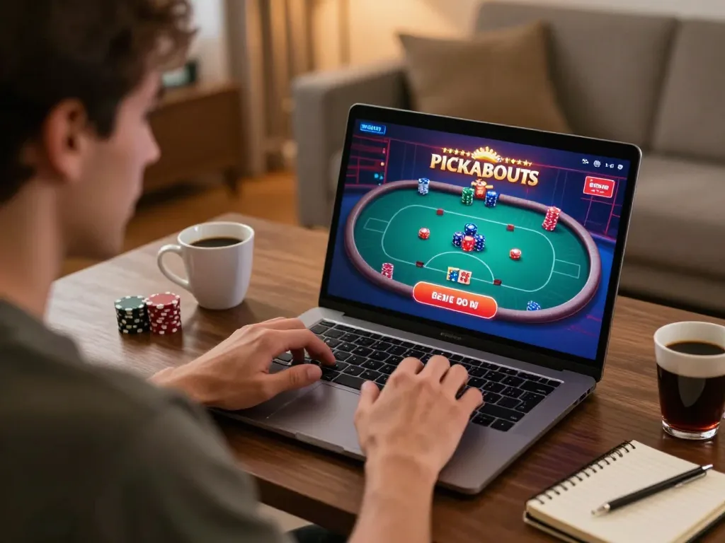 Engaging online poker gameplay at home with ok365, showcasing player strategy and excitement.