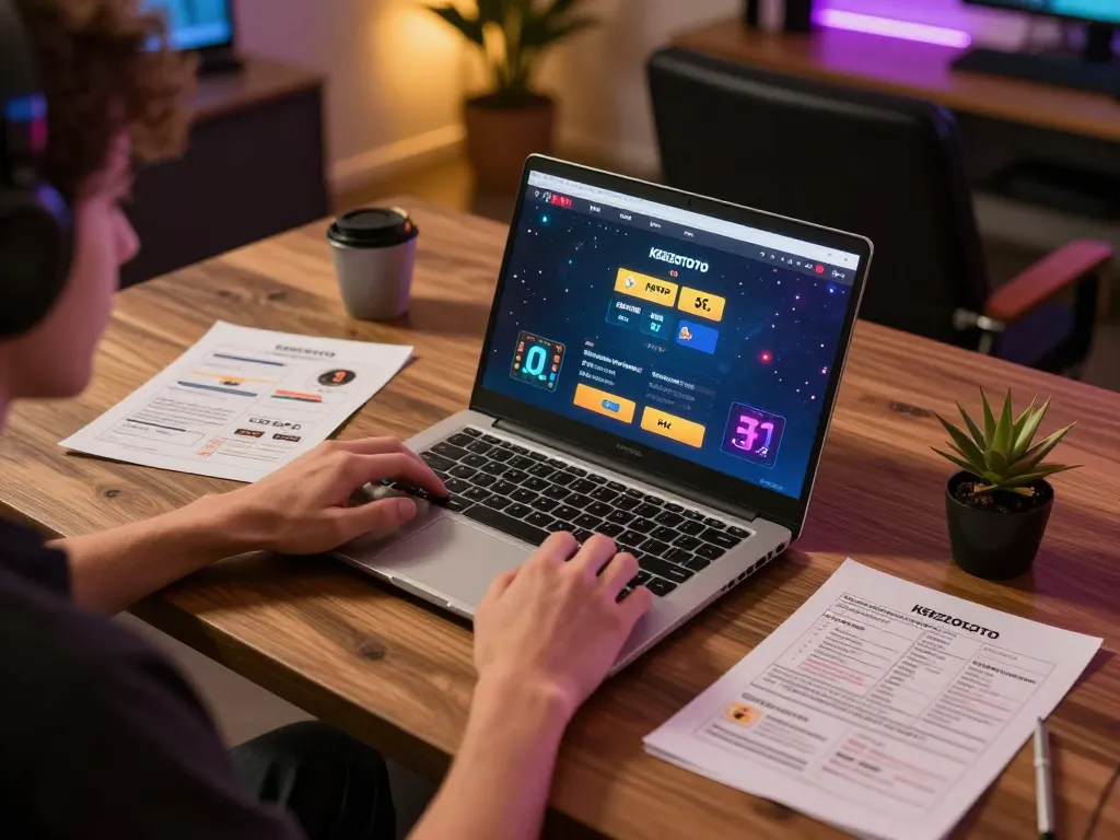 Pemain menggunakan KENZOTOTO untuk perjudian online dengan strategi taruhan di lingkungan modern yang nyaman.
