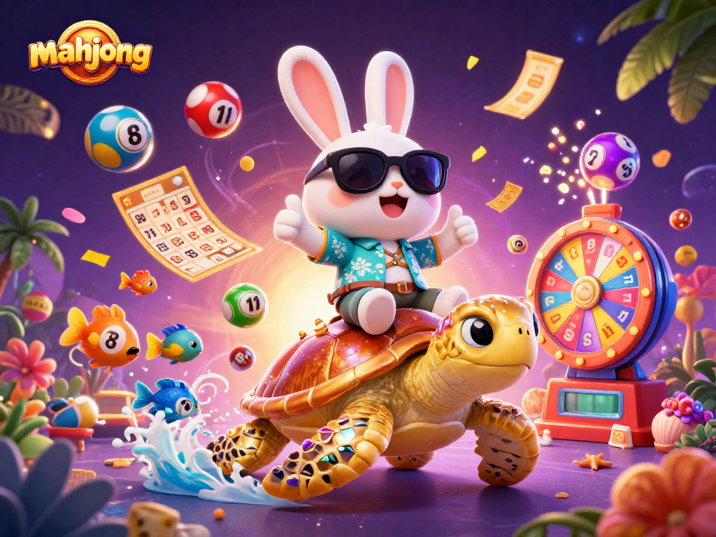 Engage in mahjong excitement as animated characters bring vibrant casino elements to life.