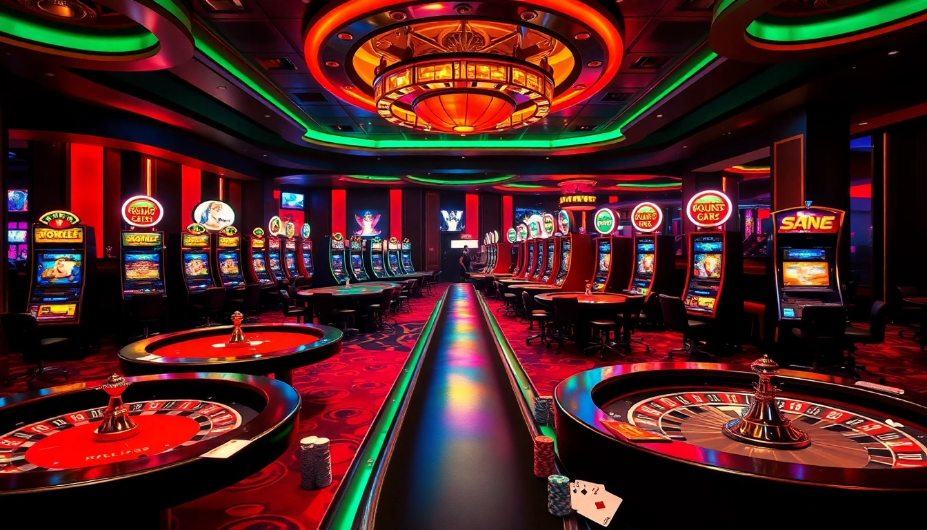 Engaging in thrilling sex games among luxurious casino visuals, featuring poker tables and slot machines.