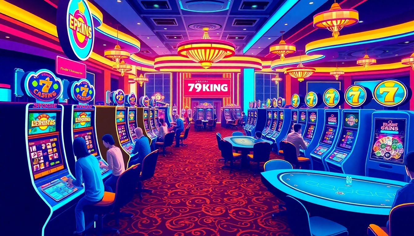 79king online gambling platform featuring vibrant casino gaming elements