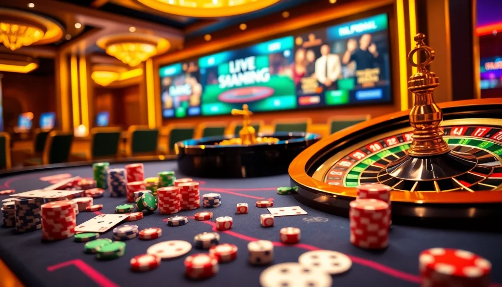 Engage in thrilling gameplay at https://xx88.nl/ with vibrant casino tables and poker chips.