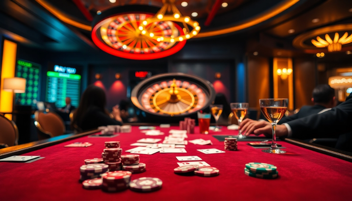 Engaging scene at a poker table featuring elements of 1haywin.us.com gaming experience.