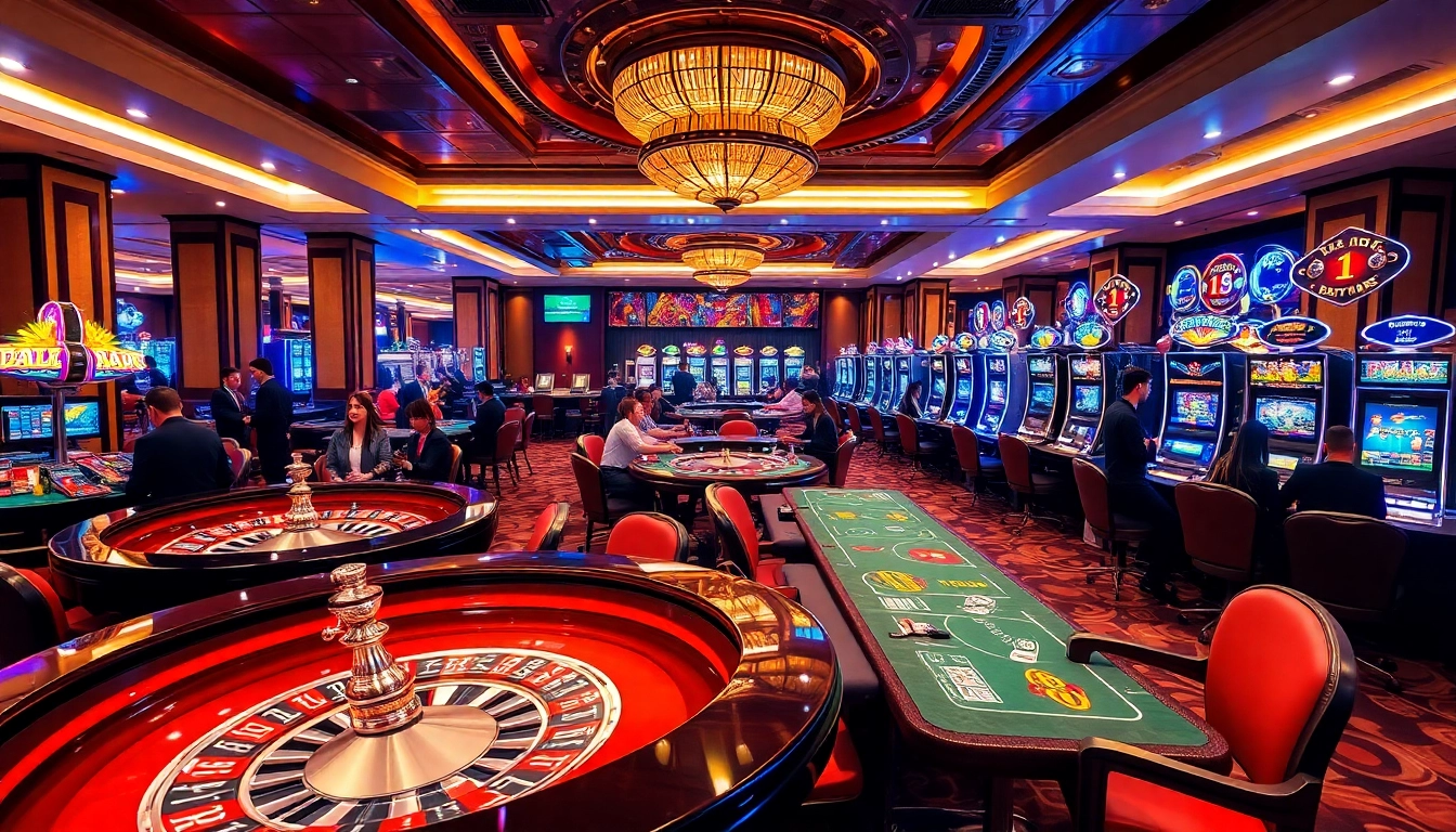 Players engaging at Nhà cái 88xx casino tables, showcasing excitement and strategy.